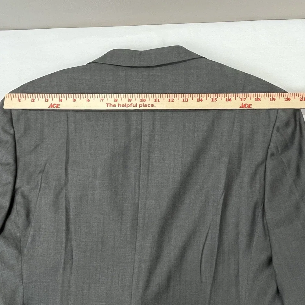 Joseph Abboud Blazer Mens 42L Gray‎ Striped Loro Piana Wool Blazer